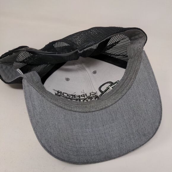 Superior Storage Snapback Mesh Back Trucker Hat Gray One Size Richardson - Picture 6 of 9